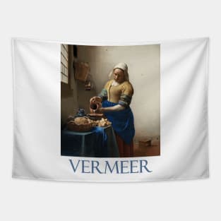 The Milkmaid (The Kitchen Maid) by Johannes Vermeer Tapestry