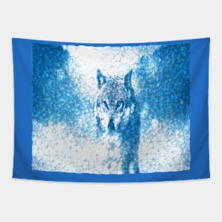 wolf behind glass Tapestry