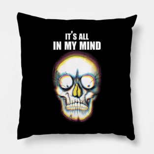 Skull Vaporwave Emotional Dream Pillow