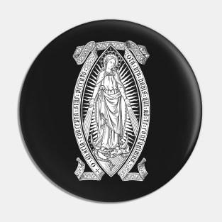 Immaculate Conception 03 - black bkg Pin