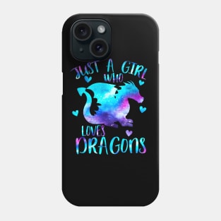Just a girl who loves dragons Phone Case