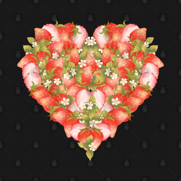 I love strawberry heart shape by Oricca