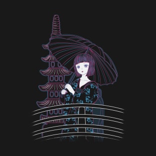 Geisha Girl Japanese Art T-Shirt