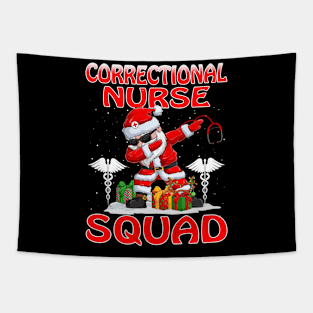 Christmas Correctional Nurse Squad Reindeer Pajama Dabing Santa Tapestry