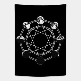 Moon Phase Chart Tapestry