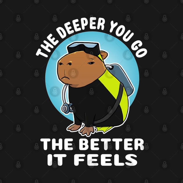 The deeper you go the better it feels Capybara Scuba Diver Costume by capydays