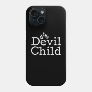 Devil Child 666 | White on Black Mass | Satanic Phone Case