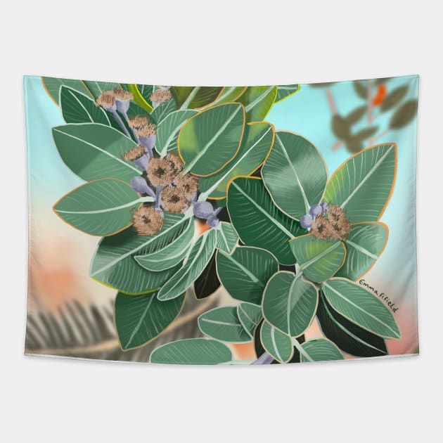 Eucalyptus Tree Plant Tapestry by EmmaFifield