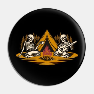 Skeleton Outdoor Camping Pin