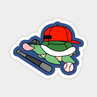 Baseball Turtle Magnet