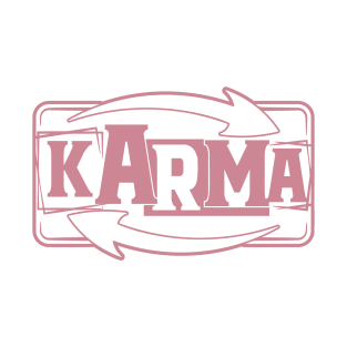 Karma Cool Yoga Saying Destiny Balance Justice Spirituality T-Shirt