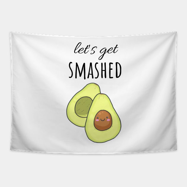 Let's Get Smashed Tapestry by PinkPandaPress