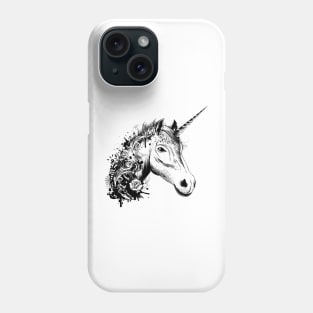 A head of a unicorn Phone Case