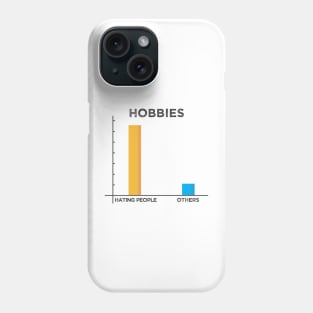 My Favorite Hobby is to hate people. Data Analyst Funny meme Phone Case