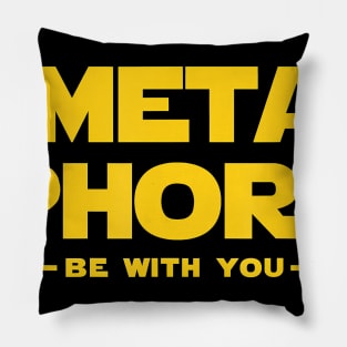 English Teacher Tshirts Metaphors Be With You Geek Gift T-Shirt Pillow