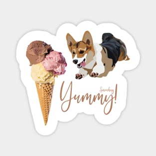Ice Cream Dog Foodies Magnet