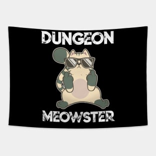 Dungeon Moewster Master Cat RPG DM Funny Gift For Him Her Tapestry