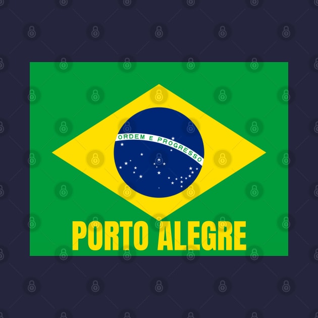 Porto Alegre City in Brazilian Flag by aybe7elf