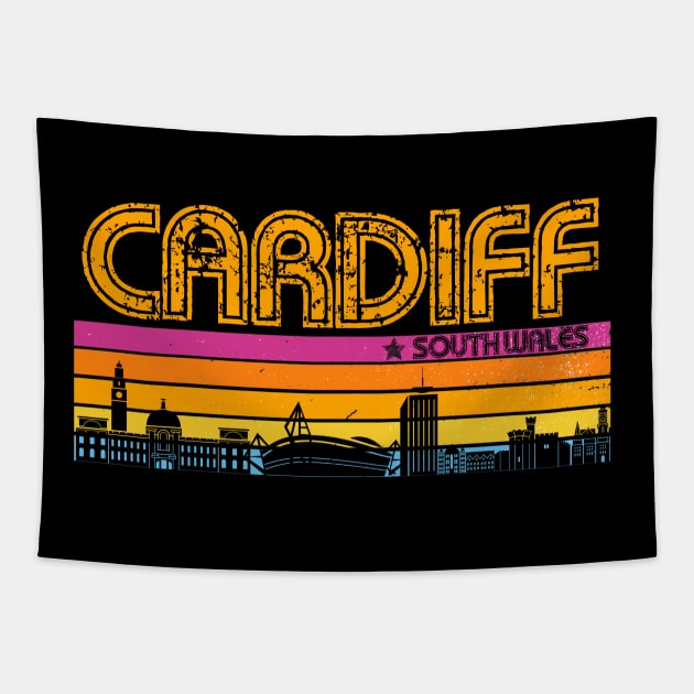 Cardiff, South Wales Cardiff supporter Tapestry by Teessential