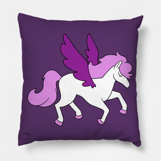 Purple Haired Pegasus Pillow by saradaboru