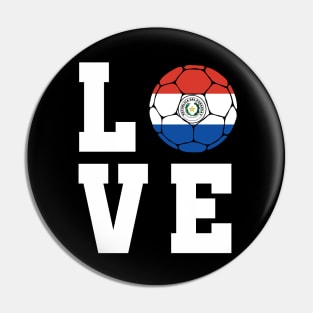 Paraguay Football Pin