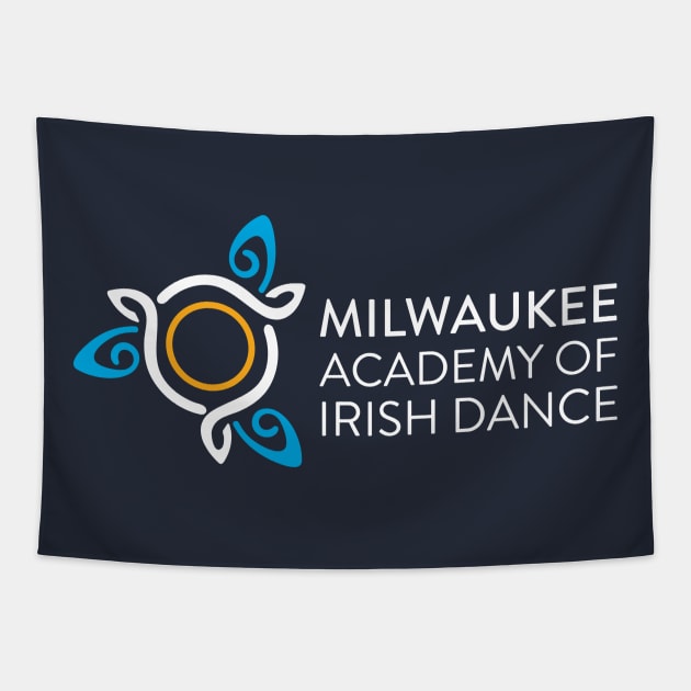 Full Color Dark Background Logo Tapestry by mkeacademy