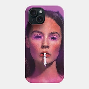 Smoking Pink Lady Products Phone Case