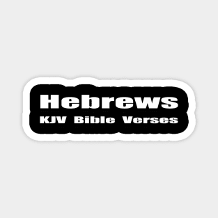 Hebrews KJV Bible Verses Magnet