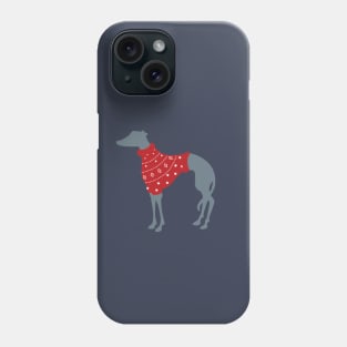 Christmas Whippet Phone Case