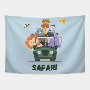 Safari Kids Tapestry