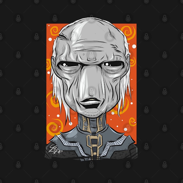 Pop Culture Caricature #2 - Ebony Maw by yazgar