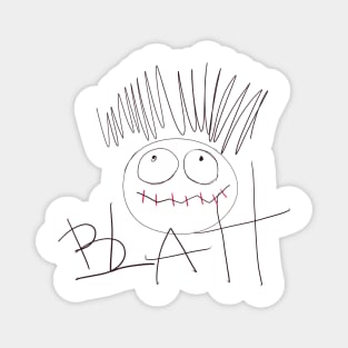 Doodle Blah Drawing Magnet