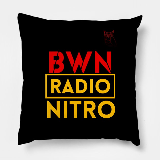 Bwn Radio Nitro Design Pillow by Bwn Radio