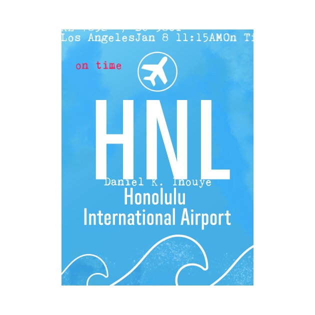 Honolulu airport blue by Woohoo