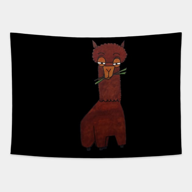 No drama llama Tapestry by Wickedhart