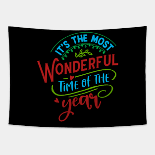 IT'S MOST WONDERFUL TIME OF THYEAR - MERRY CHRISTMAS 2021 Tapestry