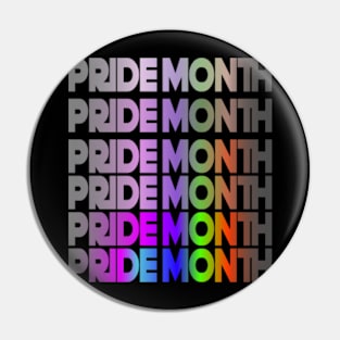 Pride Month Demon LGBT Gay Pride Month Pin