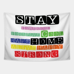 Stay home,social distancing Tapestry