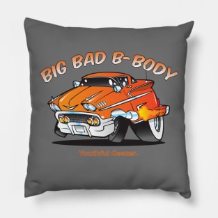 Big Bad B-Body Cartoon Car Toon Pillow