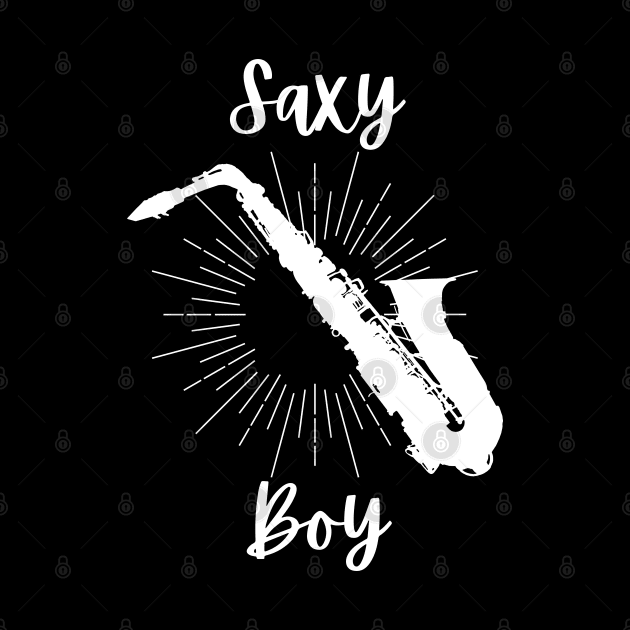 Saxy Boy - Saxophone Player Funny Puns Saxophonist Sexy Sax by Millusti