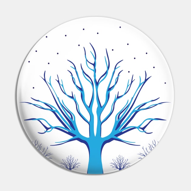 Blue Tree Pin by naliabbas