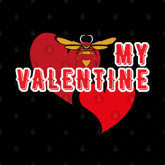 Cuter Funny Bee My Valentine, Valentine Day Gift for Him or Her by Praizes