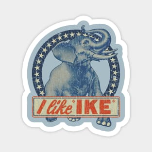 I Like Ike Elephant 1952 Magnet