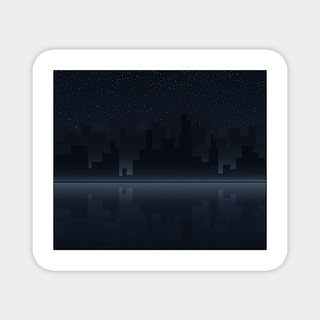 Cityscape Magnet by BeCreativeArts