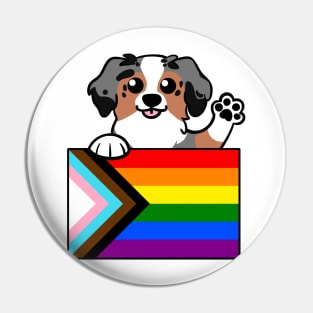 Love is Love Puppy - Blue Merle Aussie Pin