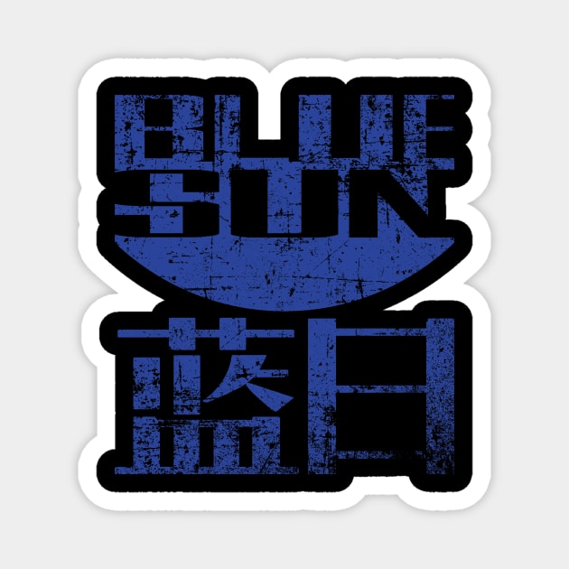 Blue Sun Magnet by MindsparkCreative