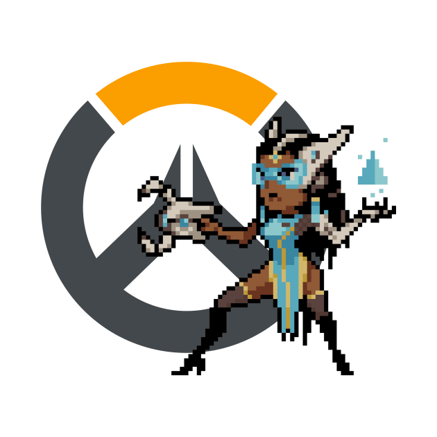 Overwatch - 16-Bit Symmetra W/ Logo by wyckedguitarist