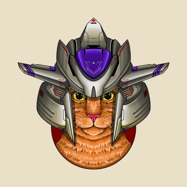 Feline Mecha: Gundam Helmet Edition 4 by virgot