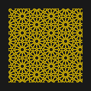 Gold Alhambra Tile, Arabic tiles Moroccan Mosaic T-Shirt