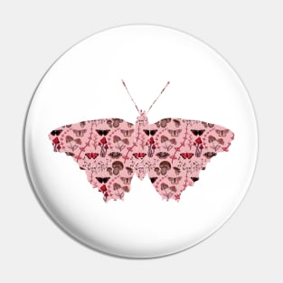 Butterflies, Flowers, Plants and Mushrooms Red Tones Pin